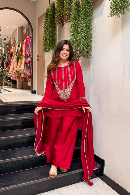 Shehnaz Embroidred Upside Down Suit