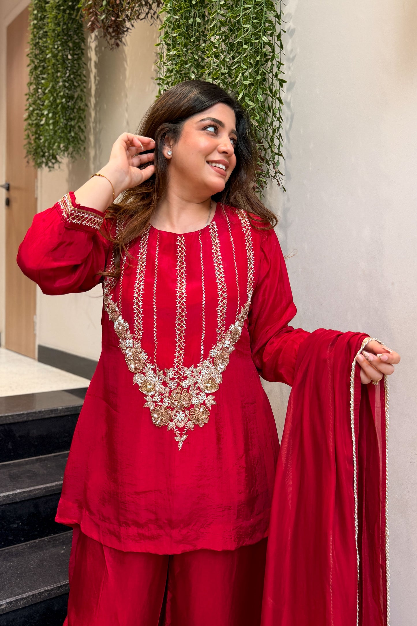 Shehnaz Embroidred Upside Down Suit