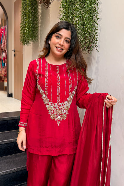 Shehnaz Embroidred Upside Down Suit