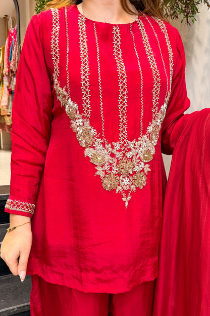 Shehnaz Embroidred Upside Down Suit