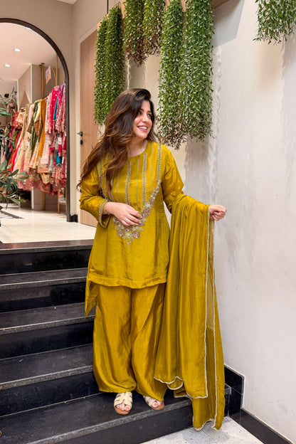 Shehnaz Embroidred Upside Down Suit