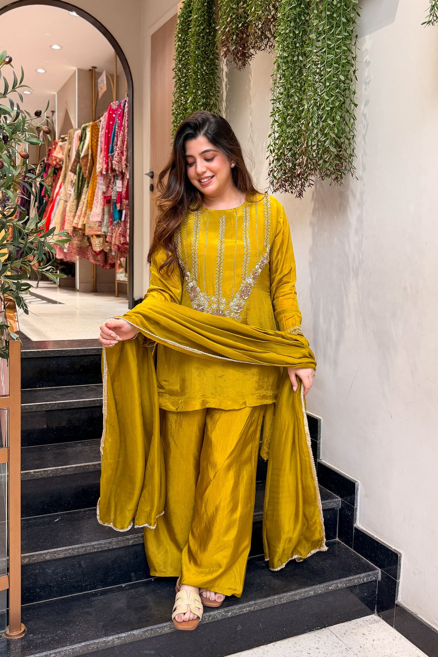 Shehnaz Embroidred Upside Down Suit