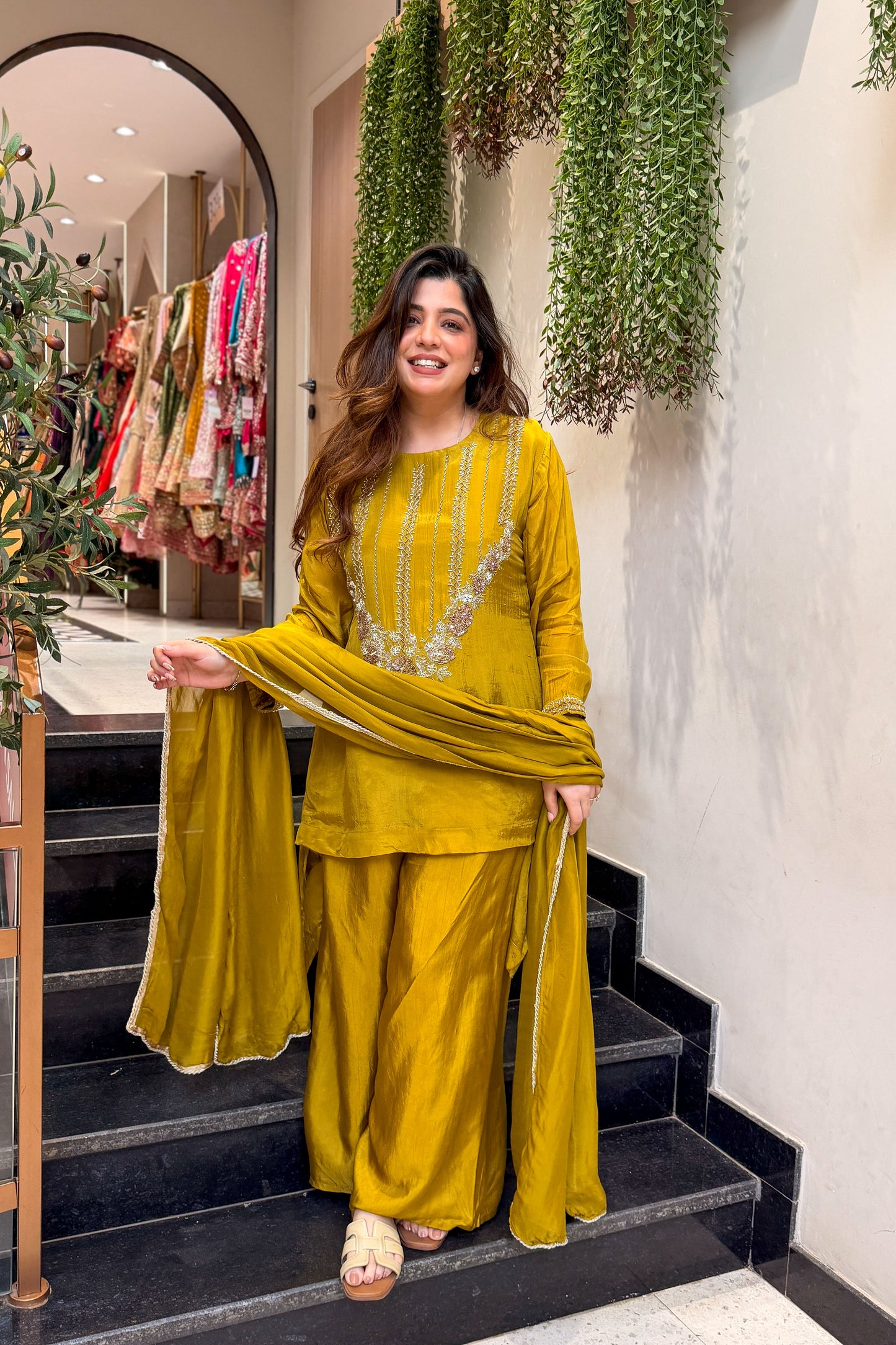 Shehnaz Embroidred Upside Down Suit