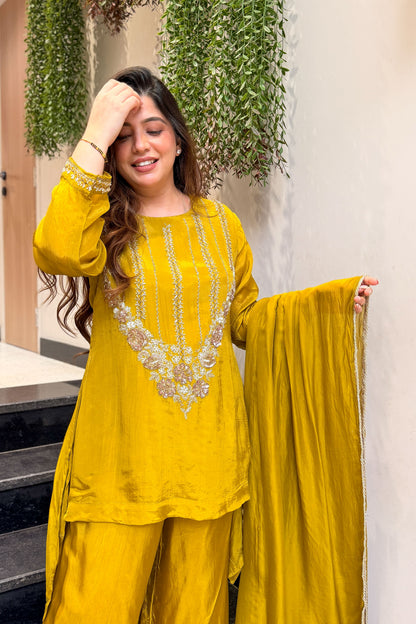 Shehnaz Embroidred Upside Down Suit