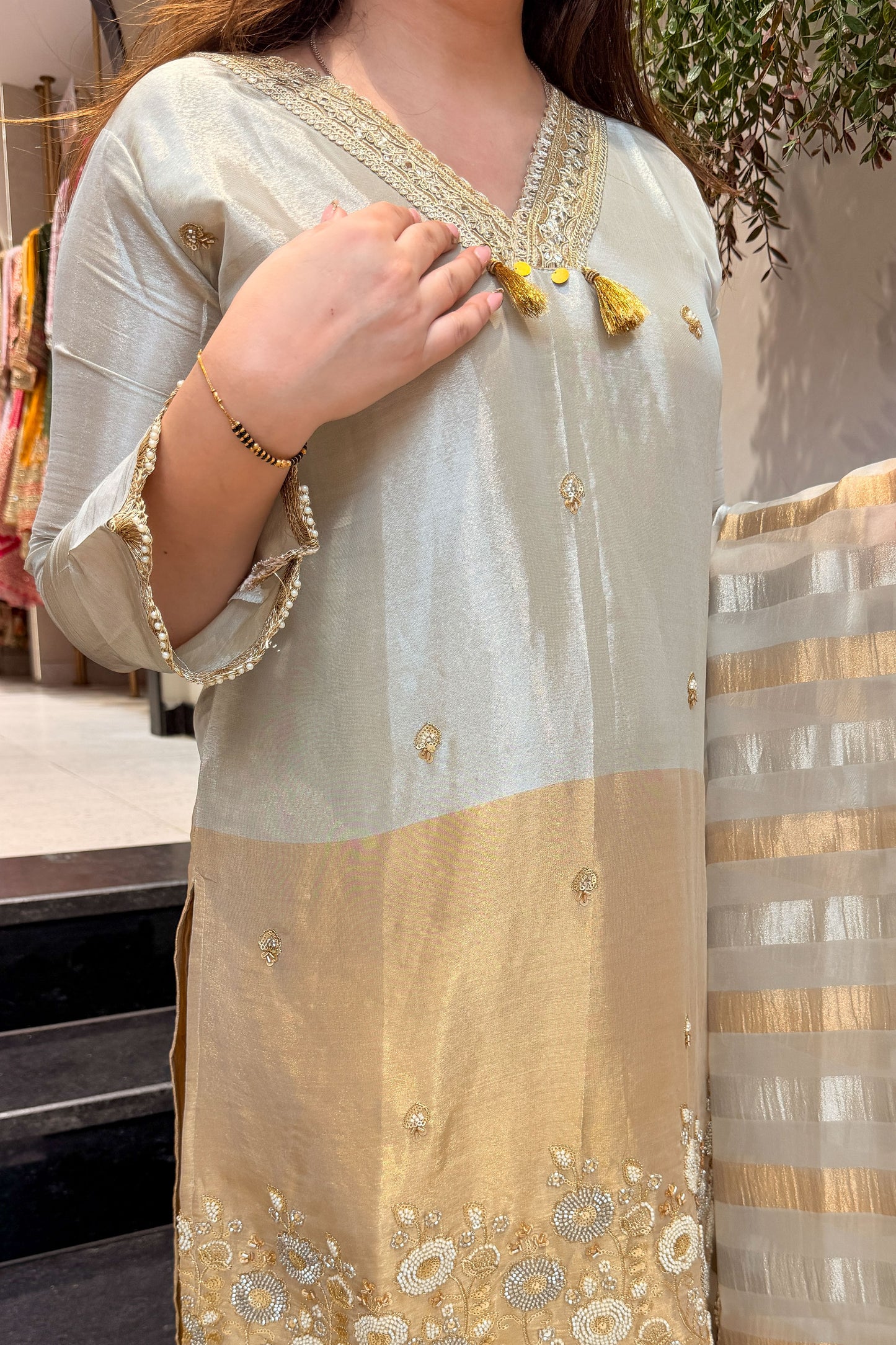 Sarini Hand Embroidered Suit Set