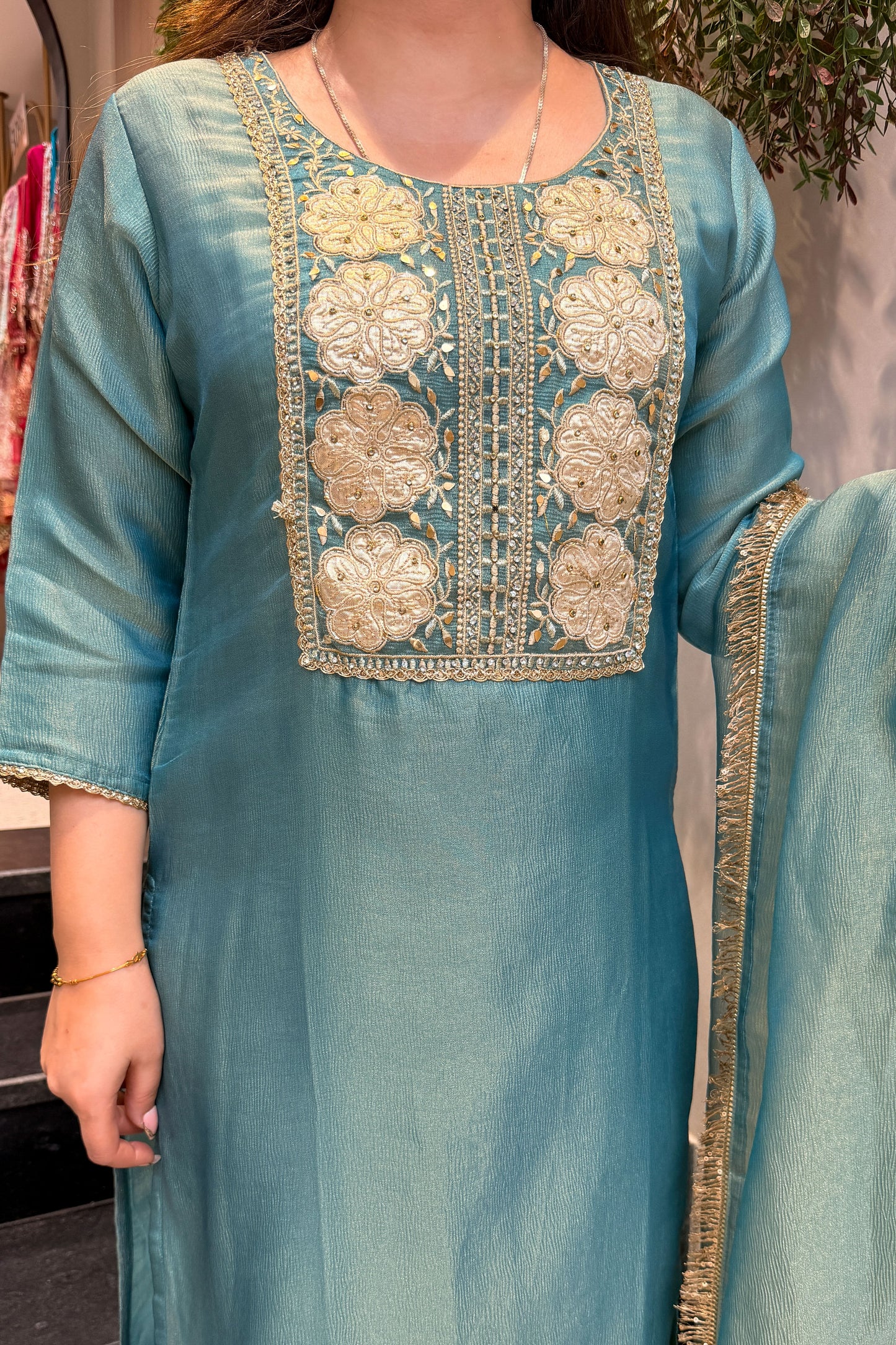 Zimal Embroidered Suit Set