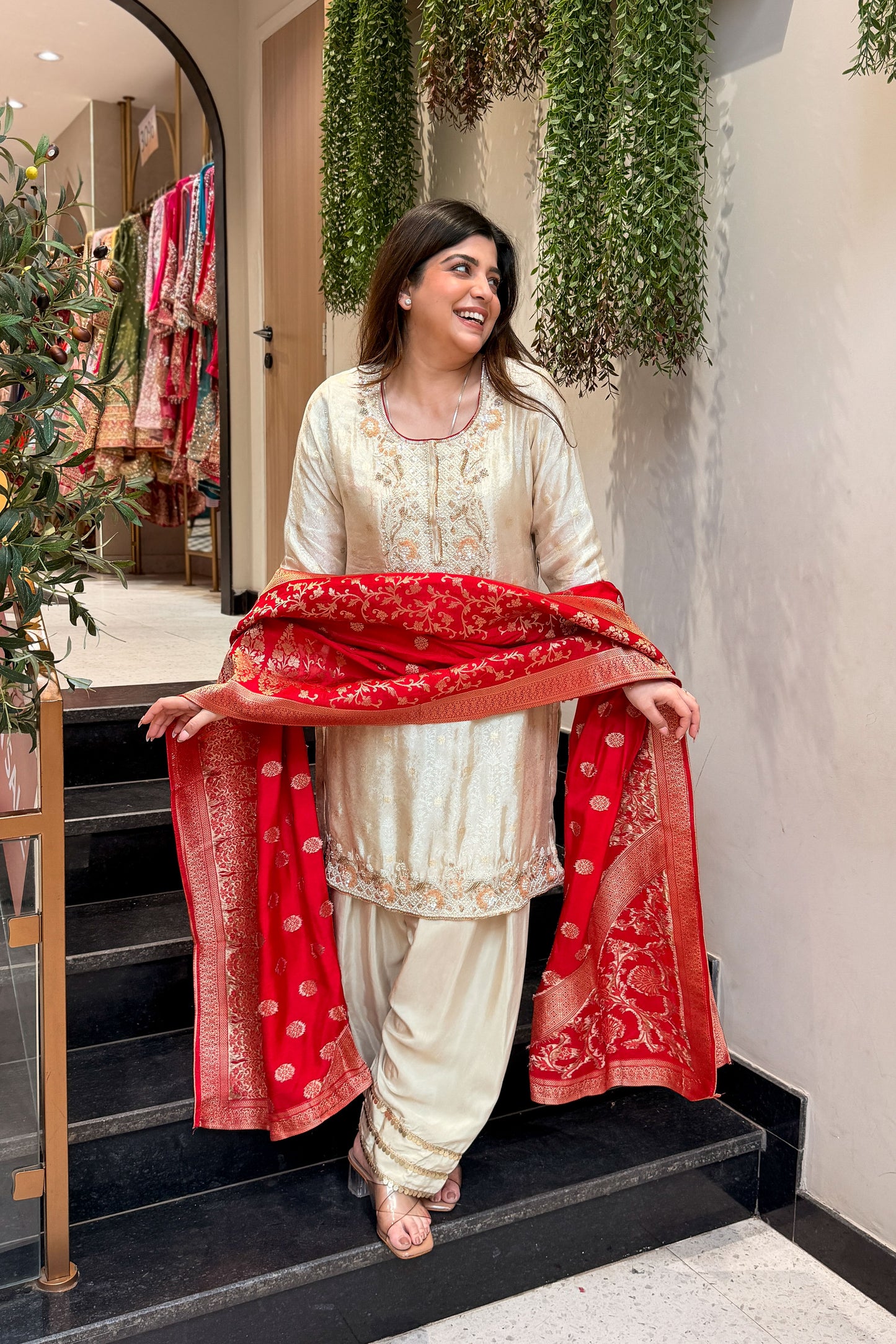 Shama Hand Embroidered Suit Set