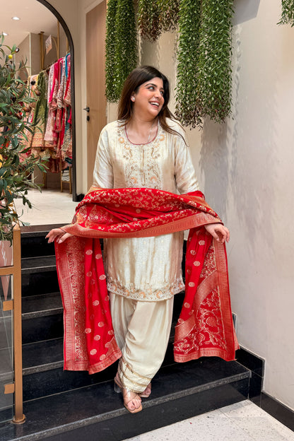 Shama Hand Embroidered Suit Set