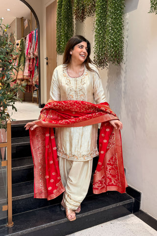 Shama Hand Embroidered Suit Set