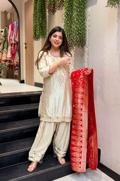 Shama Hand Embroidered Suit Set