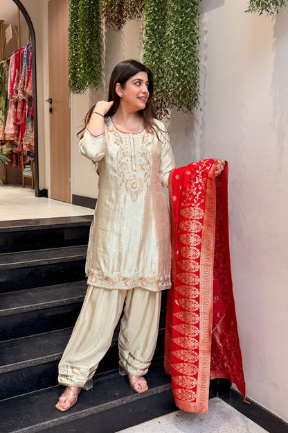 Shama Hand Embroidered Suit Set