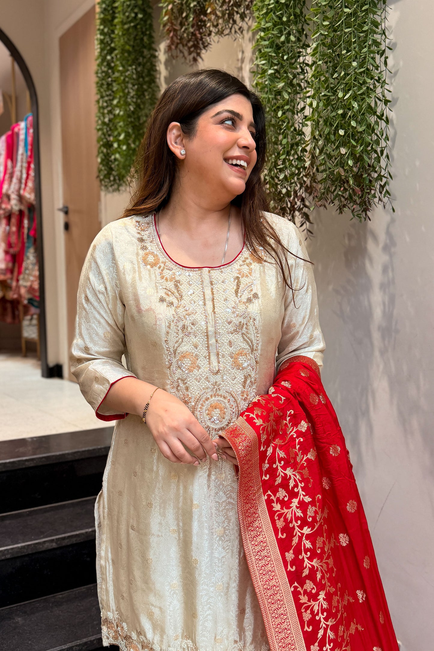 Shama Hand Embroidered Suit Set