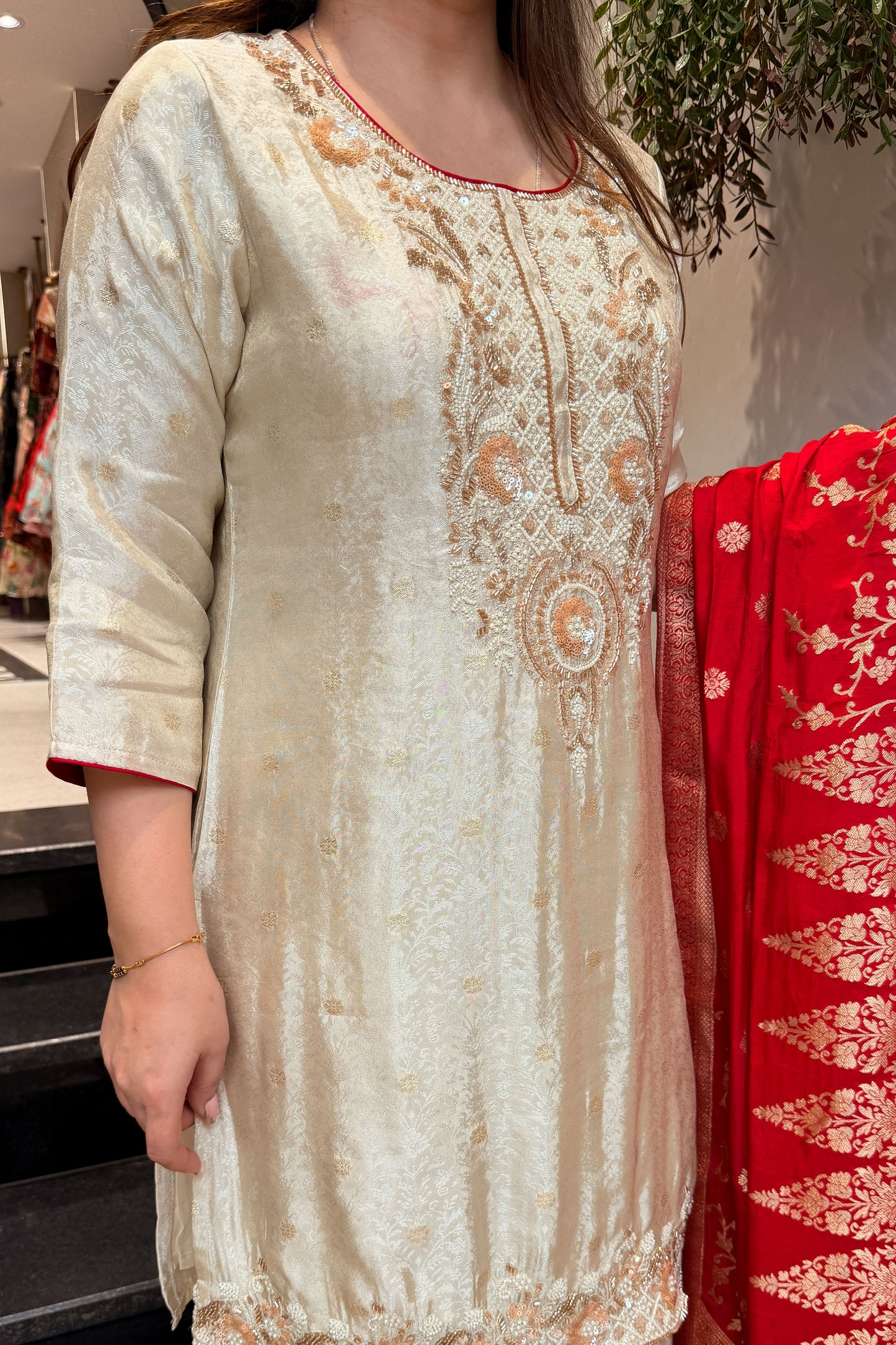 Shama Hand Embroidered Suit Set