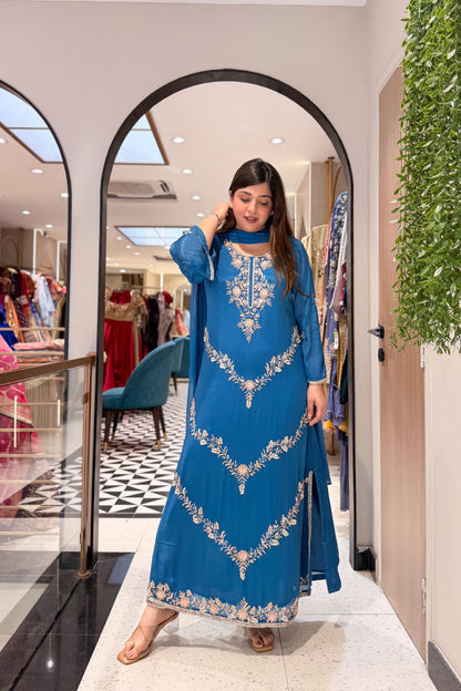 Sifat Hand Embroidered Long Suit Set