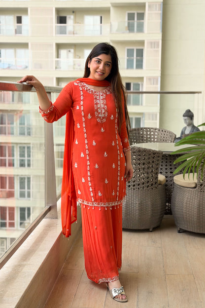 Gurbani Embroidered Suit Set