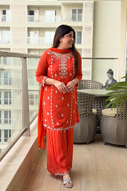 Gurbani Embroidered Suit Set
