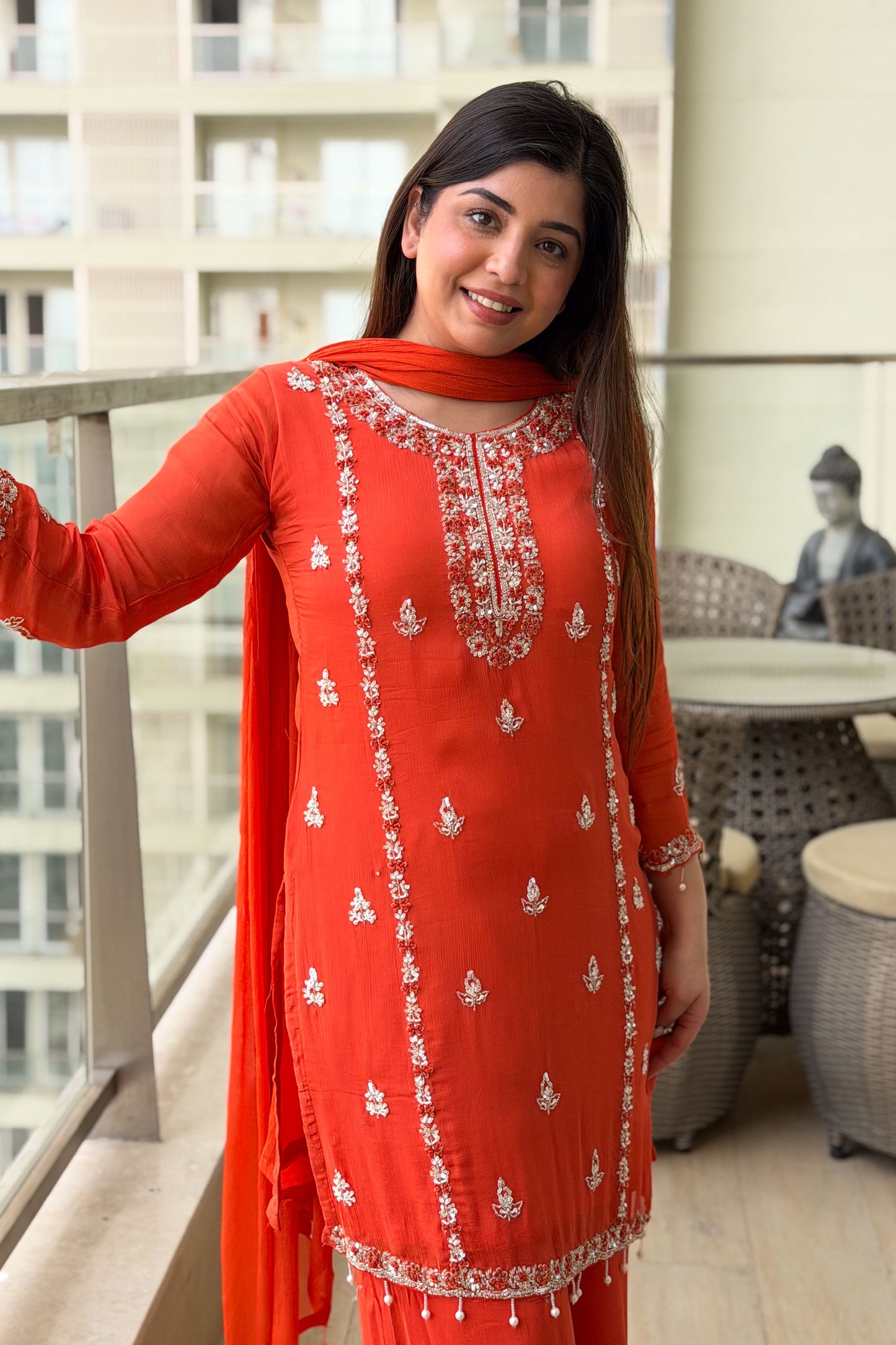 Gurbani Embroidered Suit Set