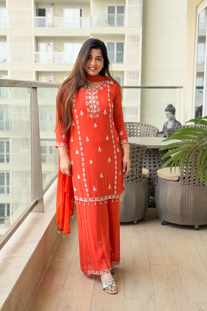 Gurbani Embroidered Suit Set