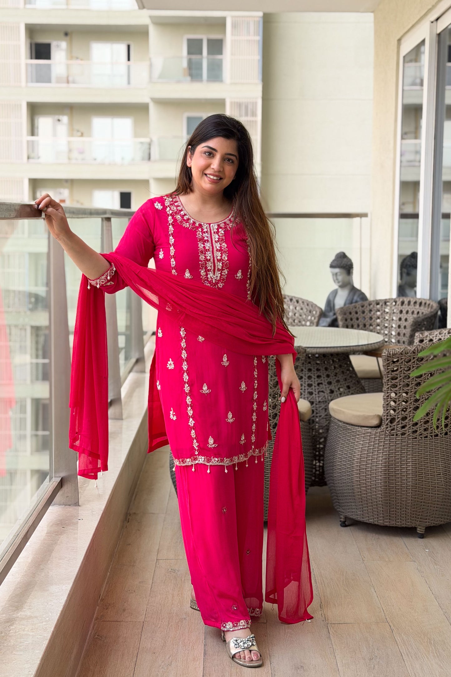 Gurbani Embroidered Suit Set