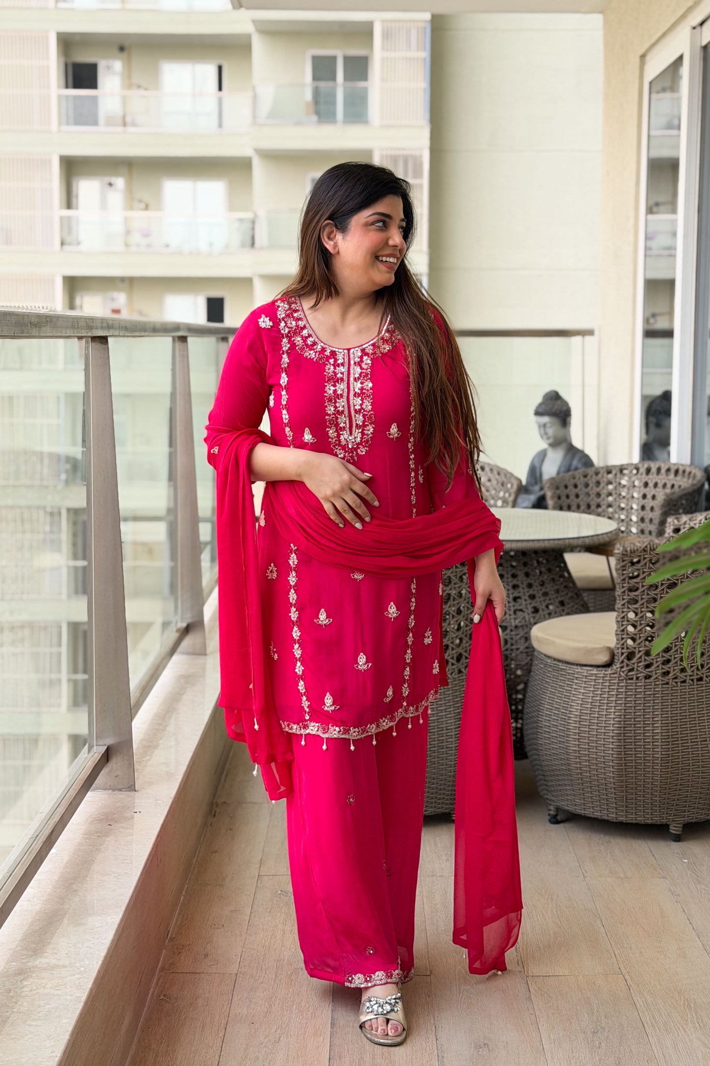 Gurbani Embroidered Suit Set