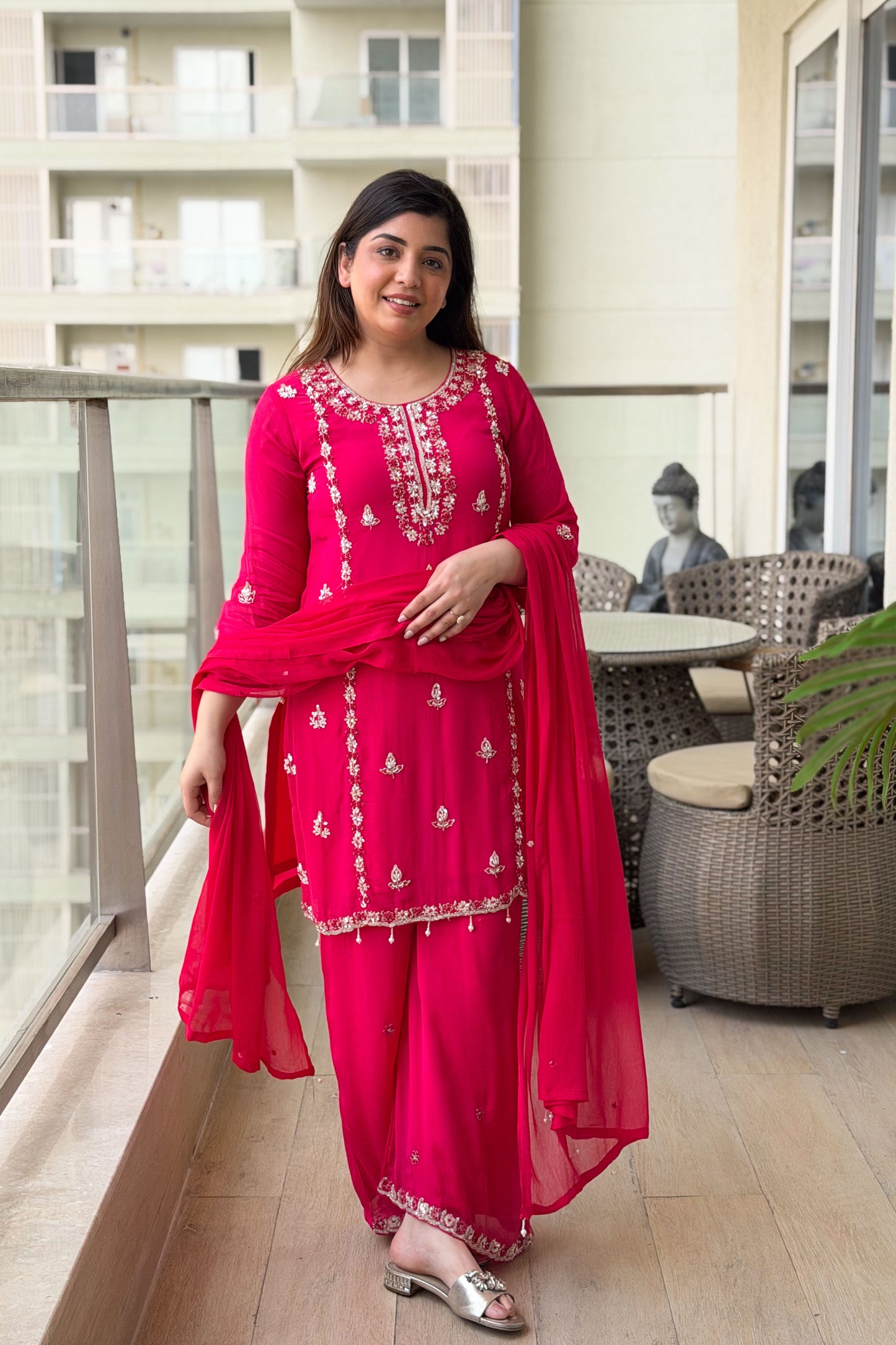 Gurbani Embroidered Suit Set