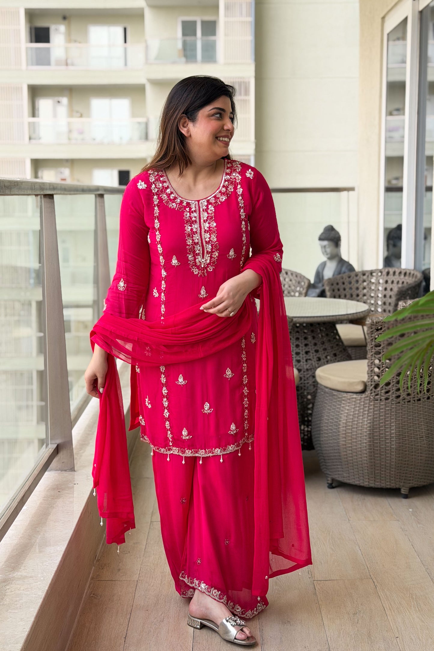 Gurbani Embroidered Suit Set