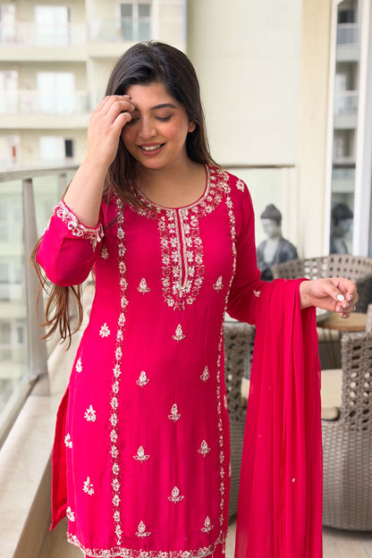 Gurbani Embroidered Suit Set