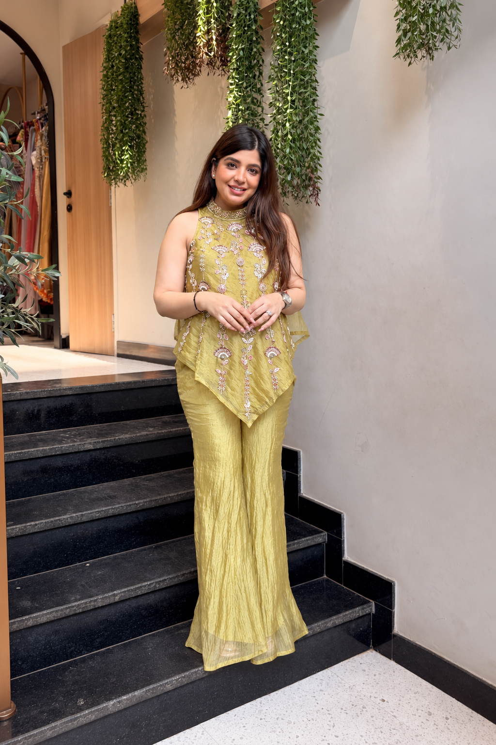 Ruhika Hand Embroidered Co ord Set