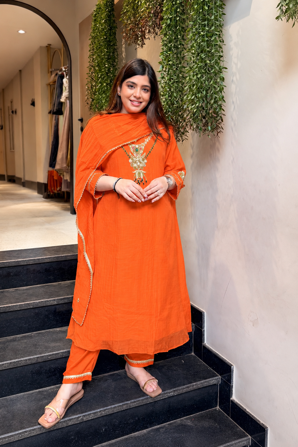 Narmina Hand Embroidered Suit Set