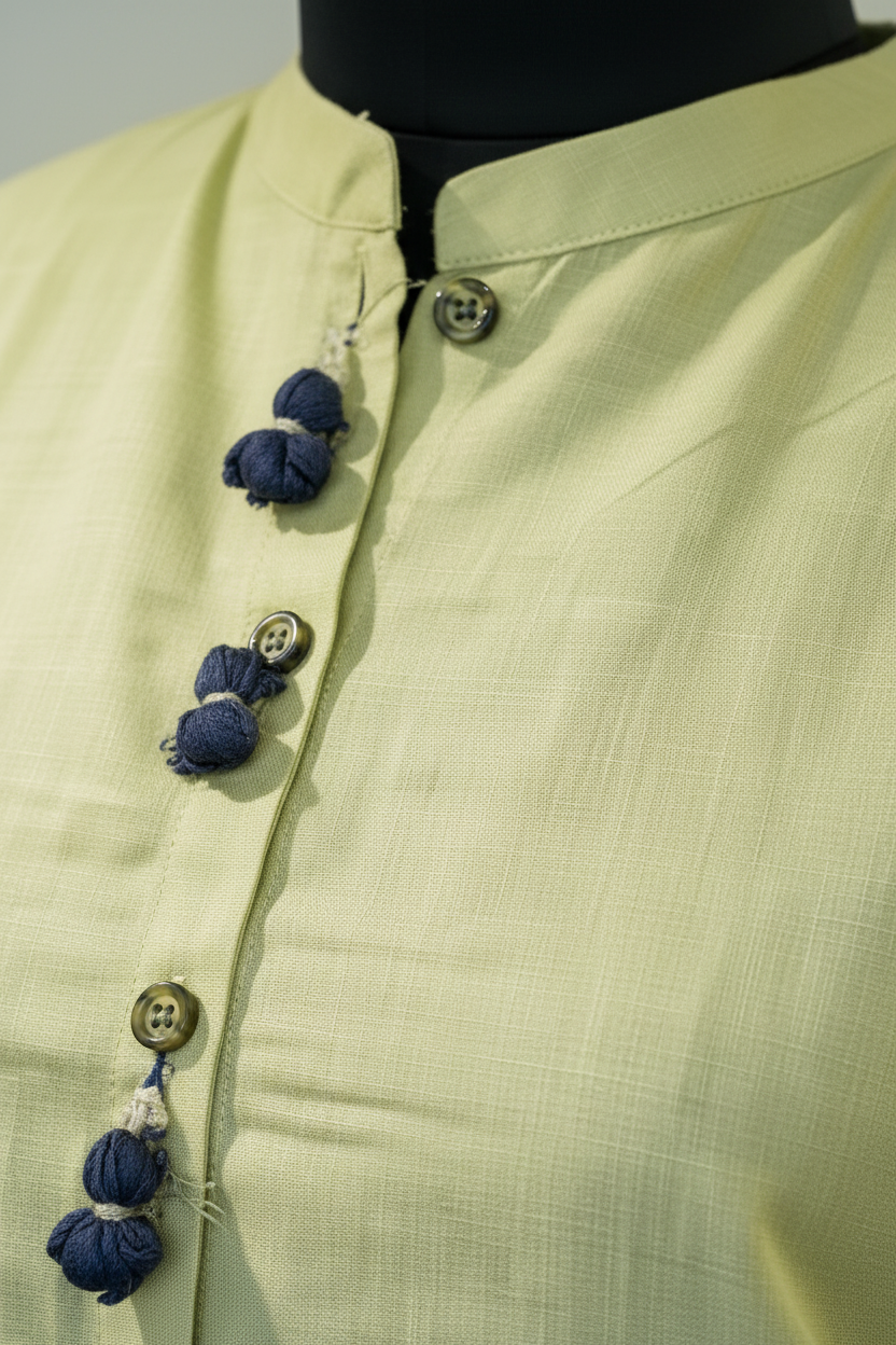 Laila Buttoned Plazo Set