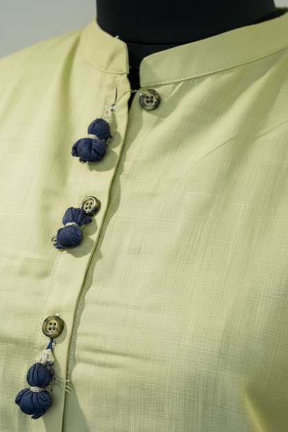Laila Buttoned Plazo Set