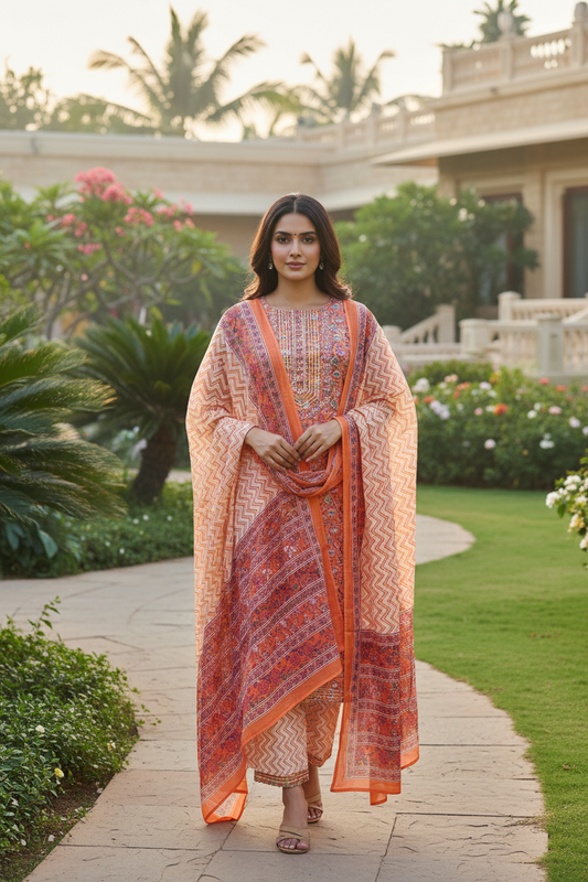Dima Floral Printed Suit Set