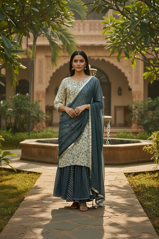 Suvi Printed Suit Set