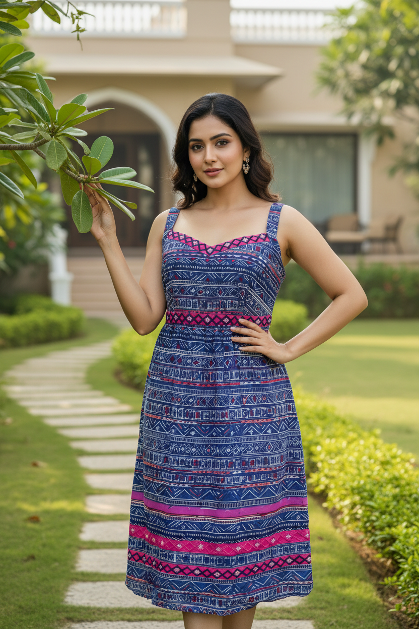 Floral Printed Strappy Dress