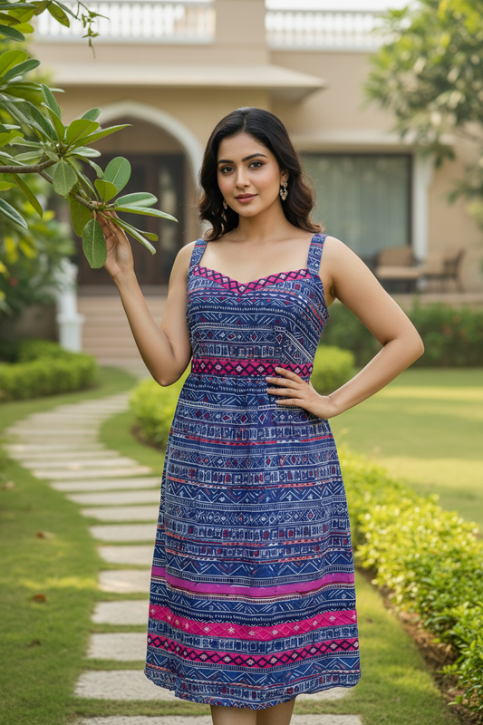 Floral Printed Strappy Dress