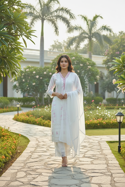 Shubhi Floral Embroidered Suit Set