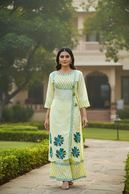 Kunti Floral Printed Co ord Set