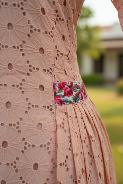 Niti Schiffli Work Kurta