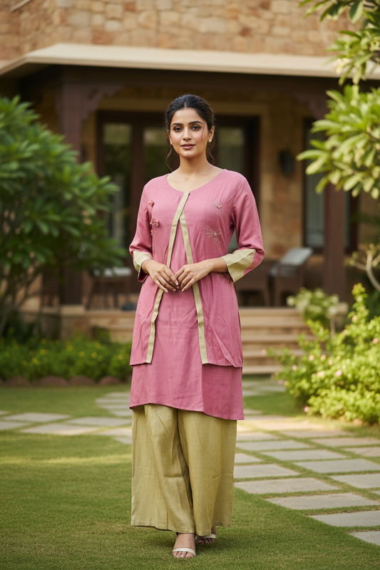 Diya Thread Work Co ord Set