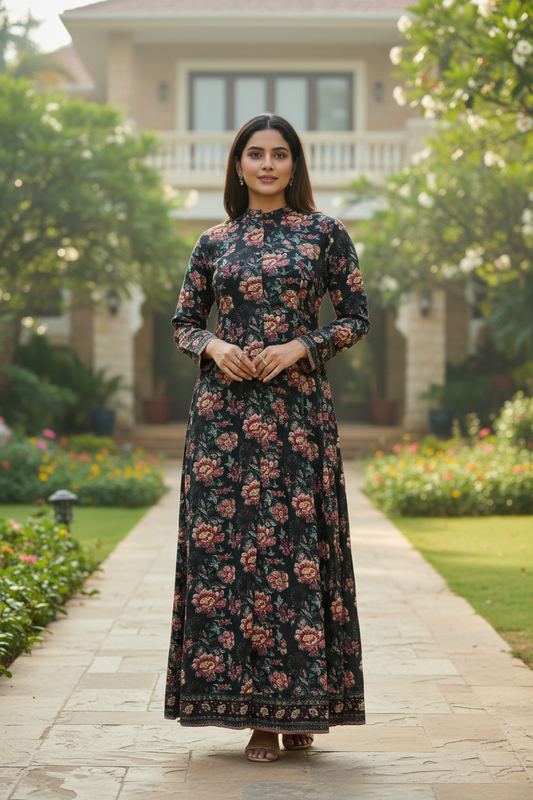 Ayra Floral Printed Anarkali