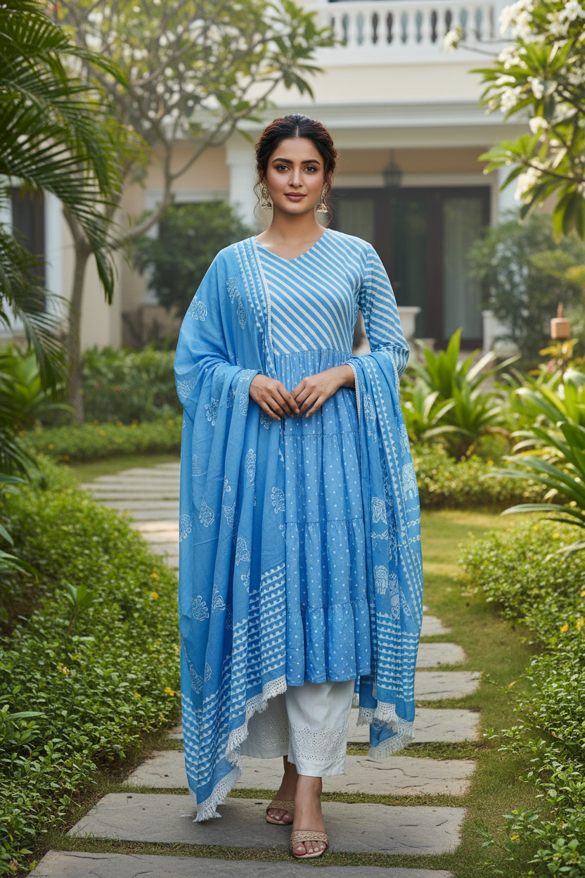 Isha Printed Suit Set