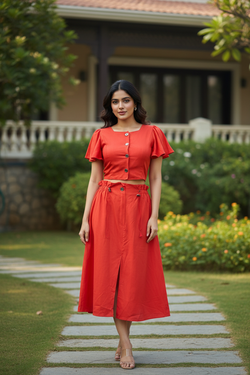 Orange 2 Piece Set