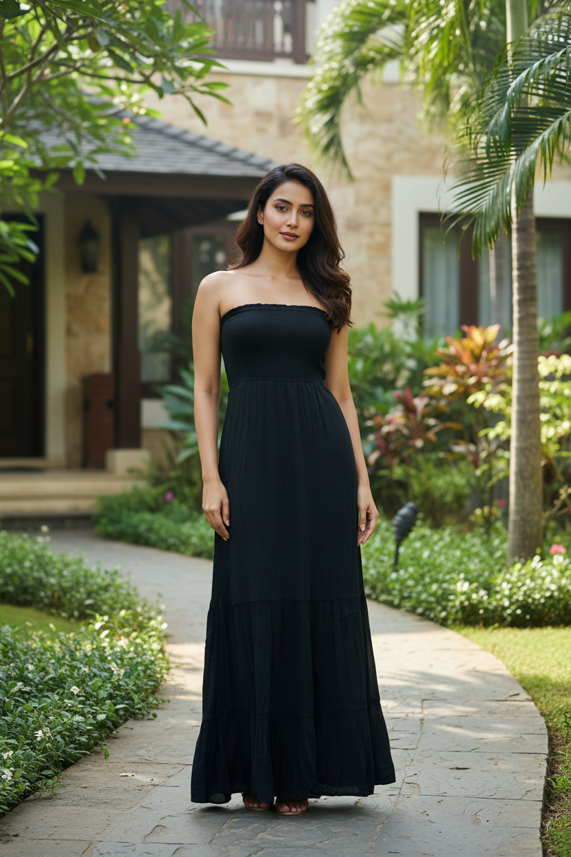 Black Tube Long Dress