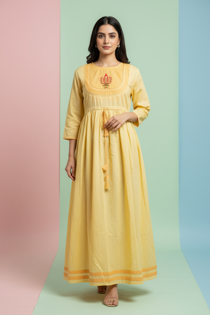 Kinjal Thread Work Anarkali