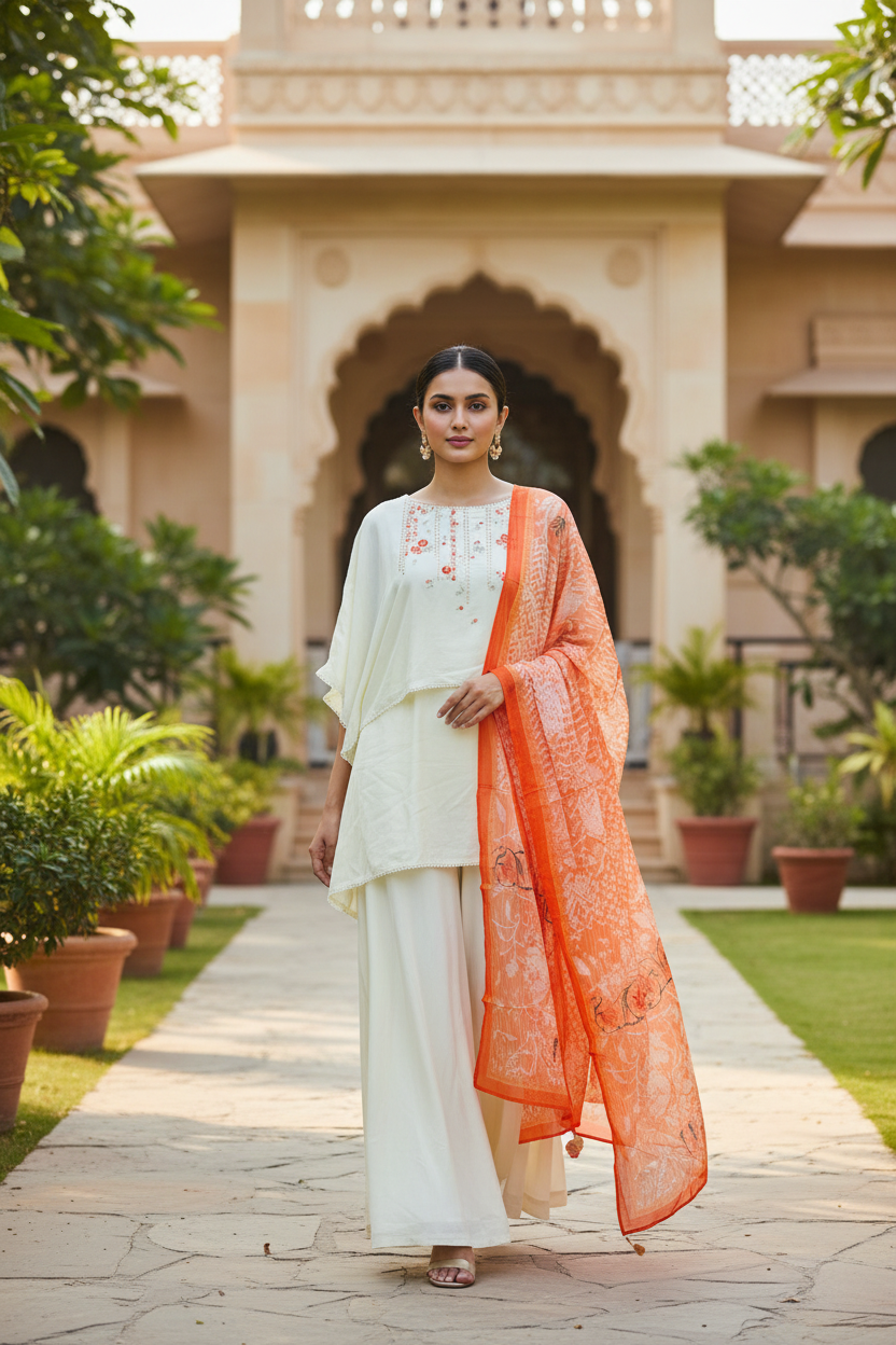 Ziya Embroidered Indo Western