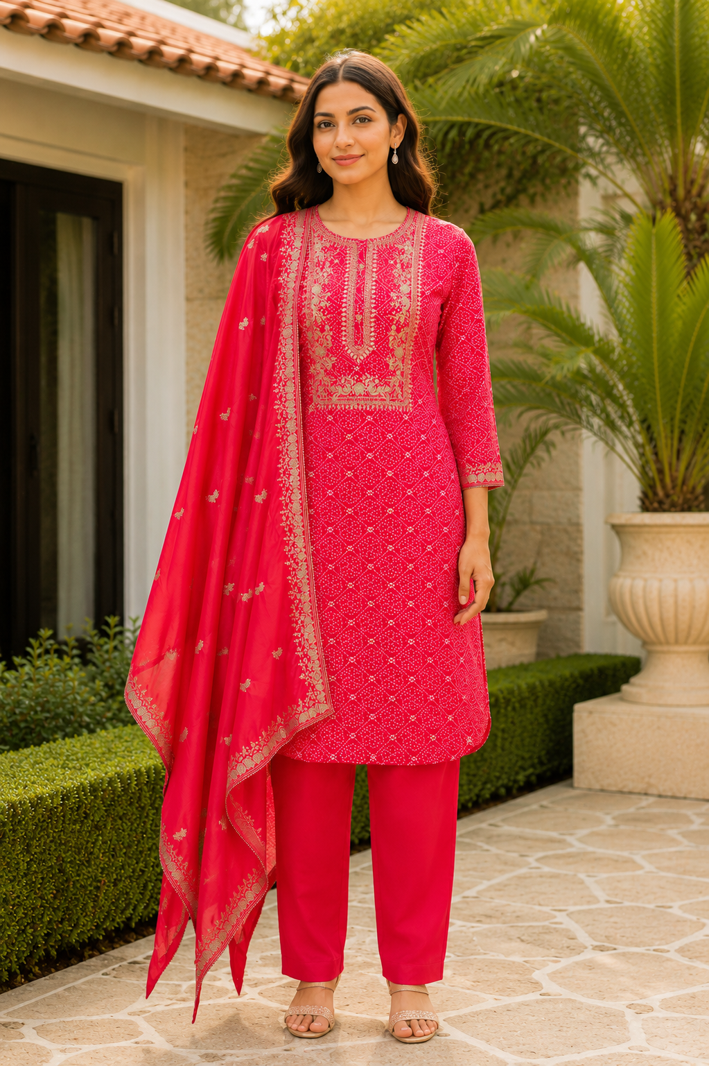 Paridhi Printed Embroidered Suit Set