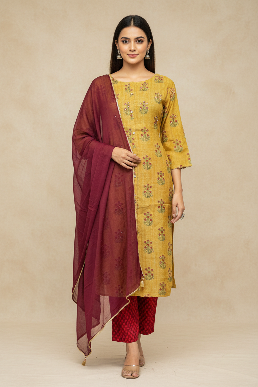 Gauri Printed Suit Set