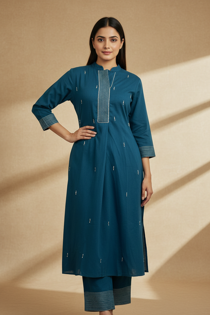 Zyed Blue Kurta Set