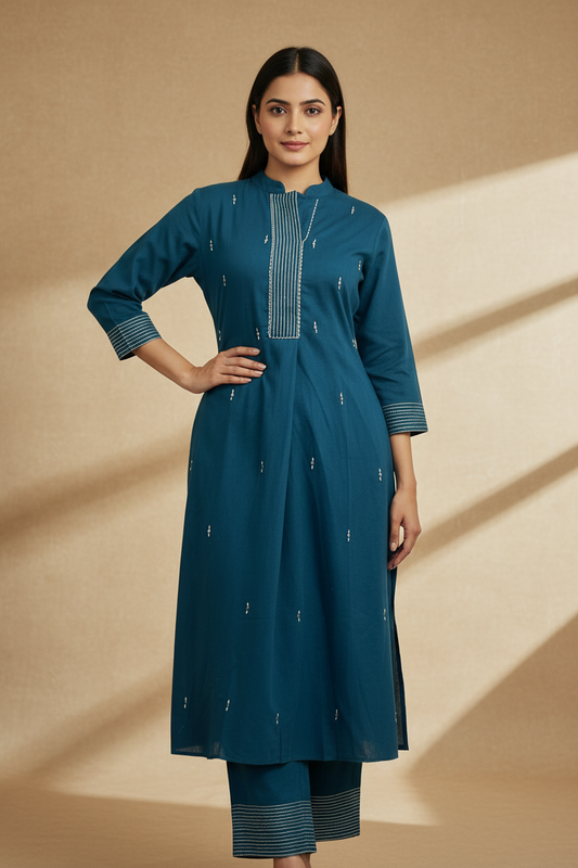 Zyed Blue Kurta Set