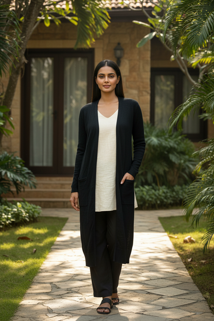 Black Long Shrug